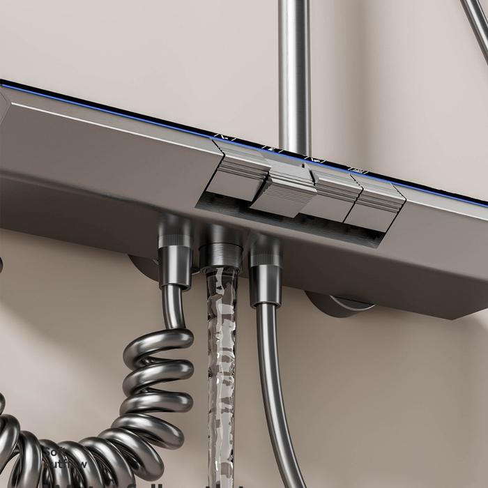 Set Pancuran 4 Mode Shower Kamar Mandi Satu Set Stainless Set Shower Kamar Mandi Air Panas Dan Dingi