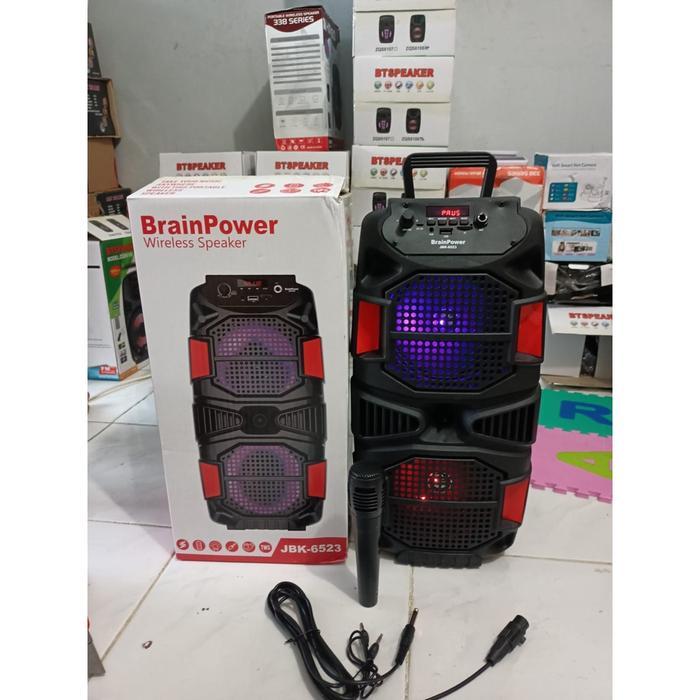 Speaker Bluetooth + Mic Karaoke portable JBK 6523 wireless karaoke