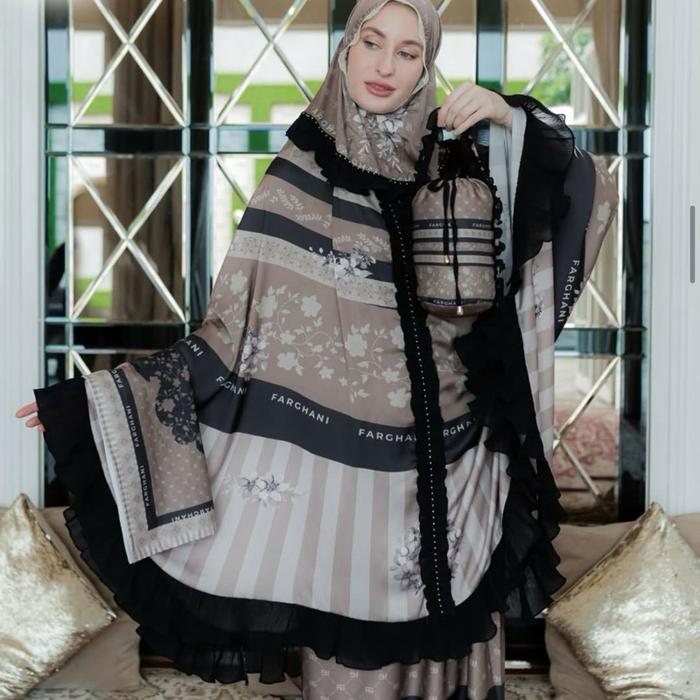 Mukena farghani premium Farghani syari set