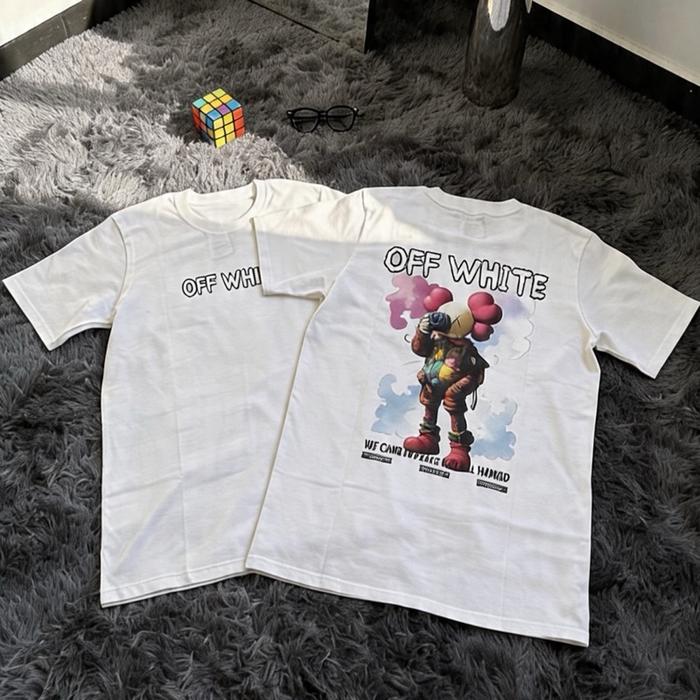 Kaos Distro Off White Premium