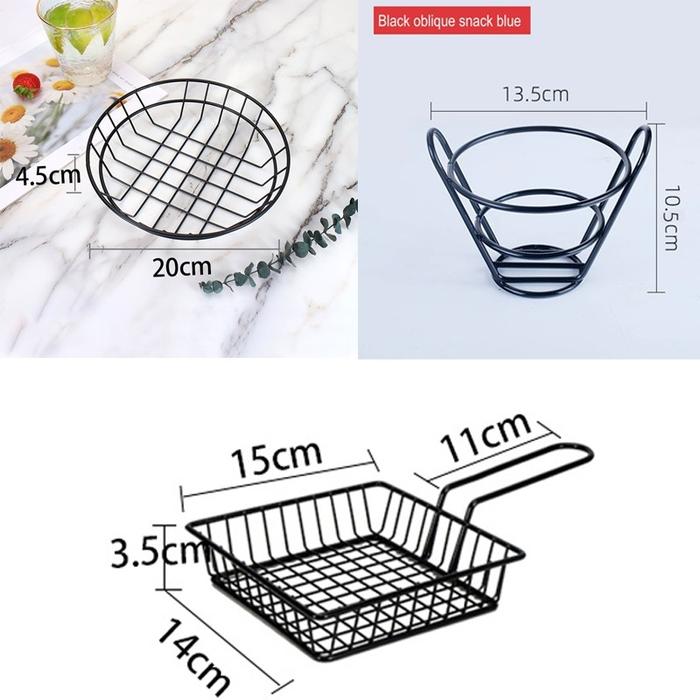 Stainless French Fries Basket Keranjang French Fries Tempat Kentang Goreng Wadah Kentang Goreng
