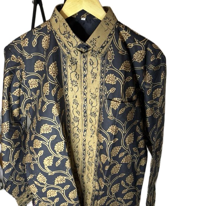 Batik Jambi Lengan Panjang Pria - Bahan Katun - Ukuran M, L, dan XL - Elegan