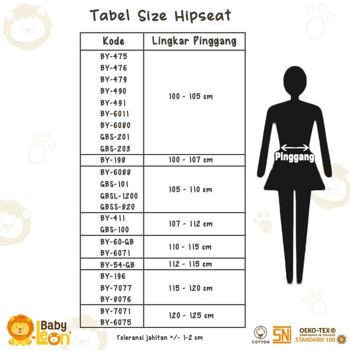 BABY LEON Hipseat Gendongan Bayi Gendongan Bayi Depan Baby Carrier Perlengkapan Bayi BY-479