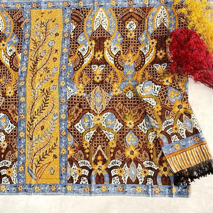Kain batik tulis sutera atbm sarung selendang motif antikan 7 rupa lasem trusmi cirebonan