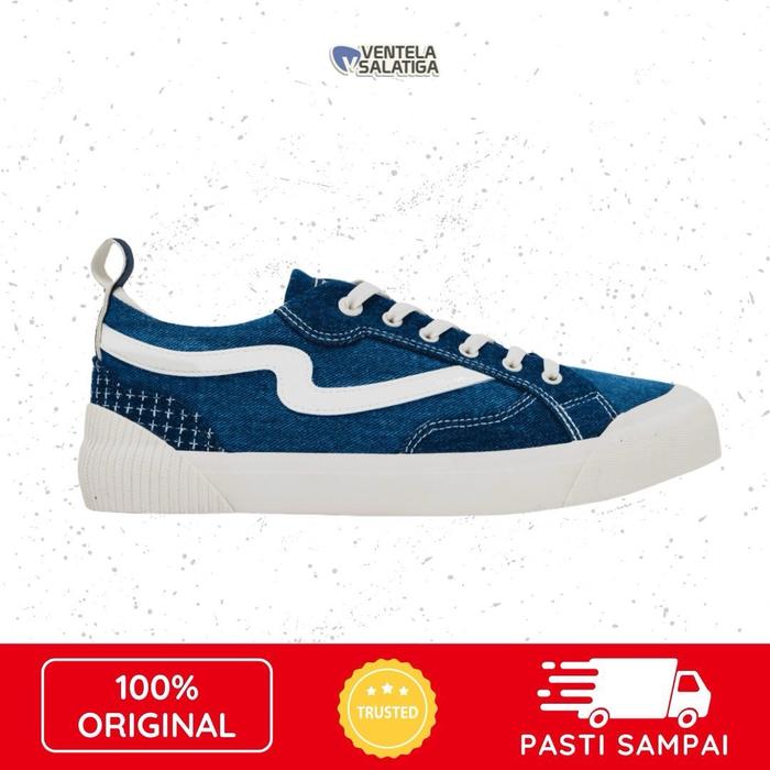 Sepatu Kasual Patrobas Glare Denim Blue BNIB - Ukuran 35-45 - Casual, Shoes Sneakers Pria Wanita Ker