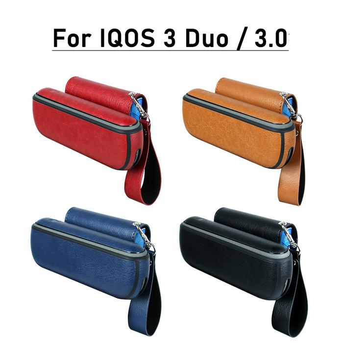 New Arrival 3 IN 1 PU Case for IQOS 3 DUO Protection Cover with Side
