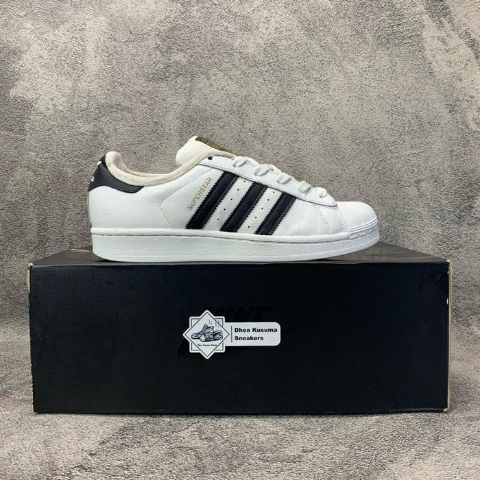 Sepatu Second Adidas Superstar White Black Size 38 Insole 23,5 cm Original Guarantee 100%