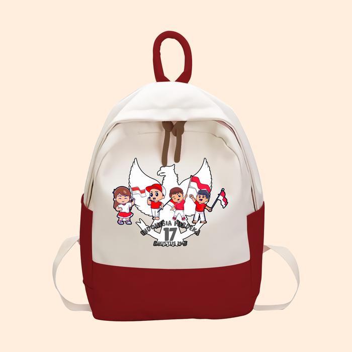 TERPERCAYA Tas Anak 17 Agustus Kemerdekaan Indonesia Anak SD TK Kantong Backpack Karakter Anak MDK-0