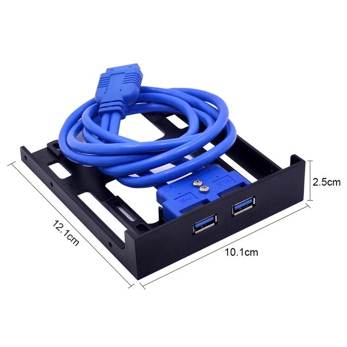 2 Ports USB 3.0 Front Panel Floppy Disk Bay 20 Pin USB3.0 Hub