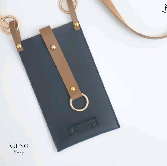 Dompet Hp Pouch Hp Tas Hp Simple Dengan Tali Selempang Ori by Moonzaya