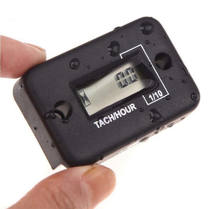 1pcs Digital Hour Meter Portable Universal Engines Gauge Hour Meter