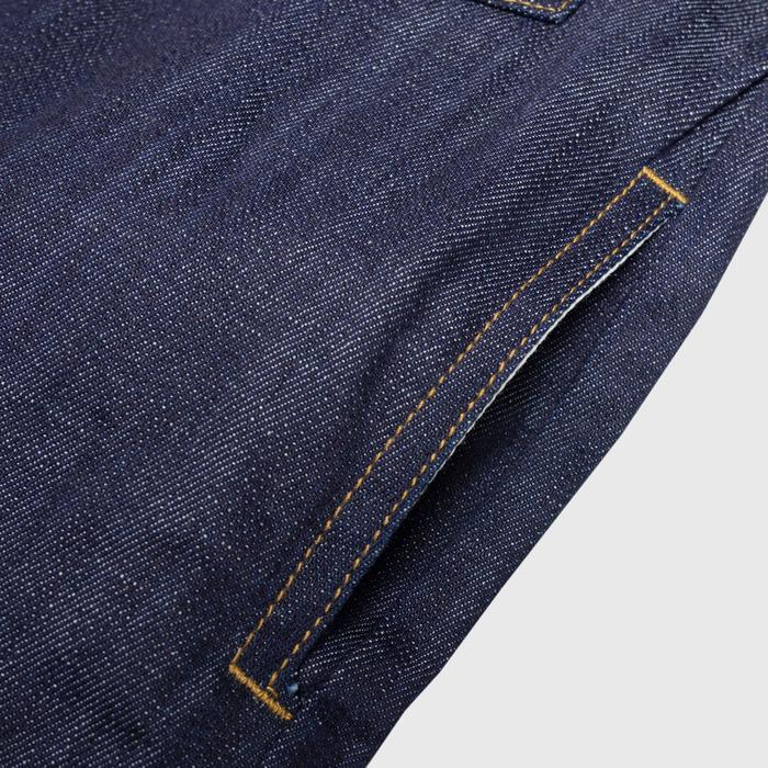 Wellborn Staple Trucker Jacket Blue Black Terlaris