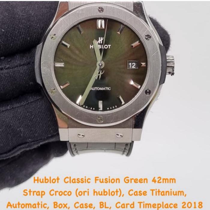 Hublot classic fusion green 42mm