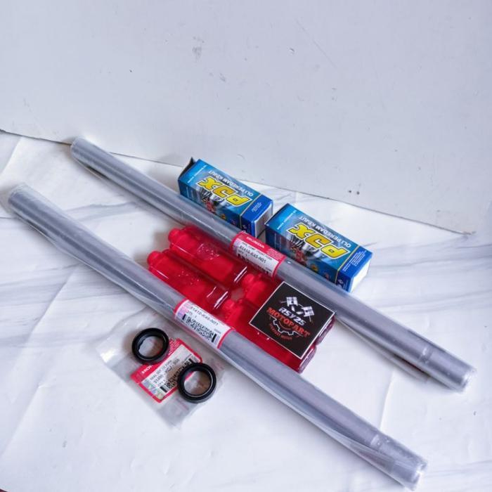 PAKET AS SHOCK DEPAN HONDA CBR150R OLD/NEW K45 +OLI 4 BOTOL+SIL SHOCK
