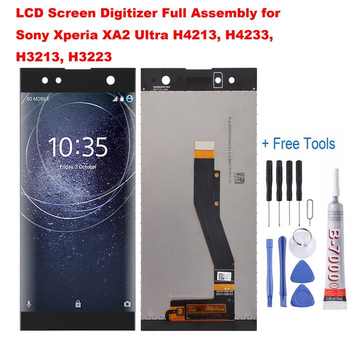 LCD Display Screen Digitizer Full Assembly untuk Sony Xperia XA2
