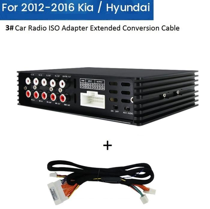 3#Cable 4*90 Car Audio Power Amplifier DSP Processor Amp Equalizer