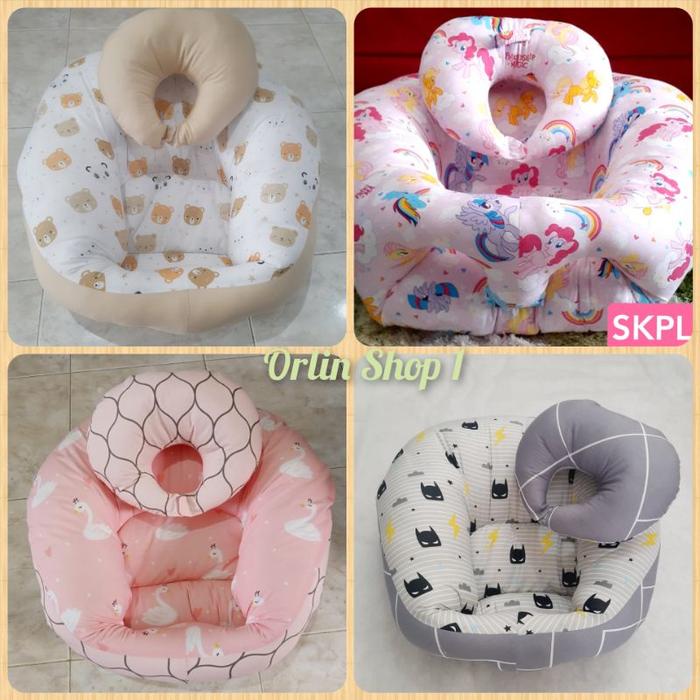 Ready Bantal Sofa Bayi Besar 2 Lapis Membantu Belajar Duduk Set Dengan Bantal Dot Ada Tas Mika Murah