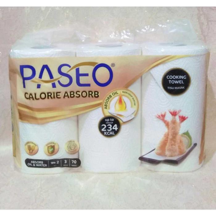 TISSUE PASEO DAPUR 3 ROLL / TISSUE PASEO COOKING TOWEL 3 ROLL 70SHEETS