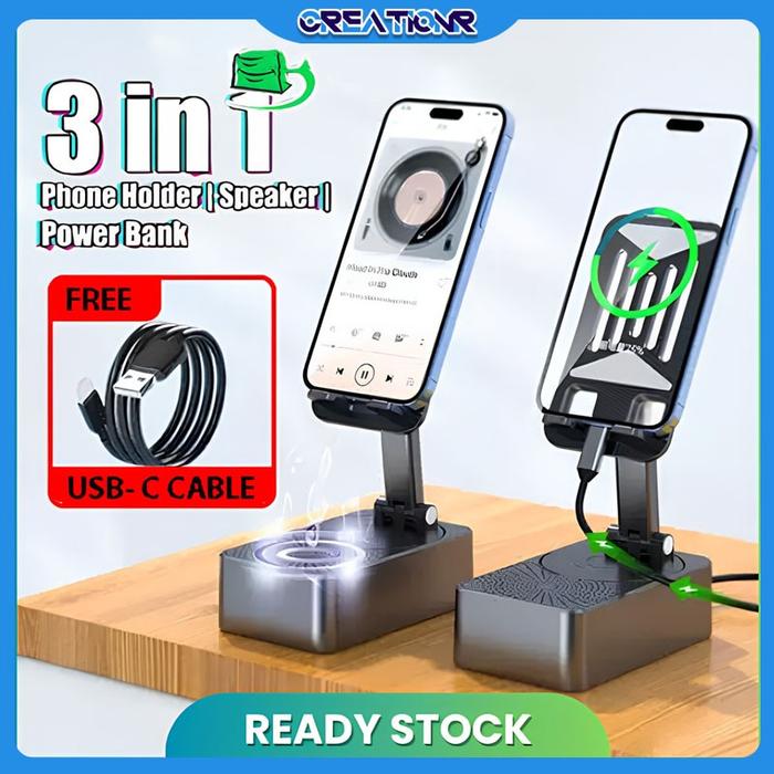 3in1 holder hp speaker bluetooth/alat penyangga hp/alat buat hp/holder speaker bluetooth