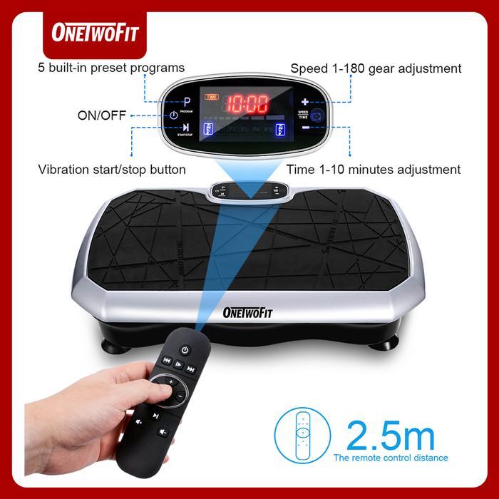 promo - onetwofit fitness exercise vibration machines platform slim exercise