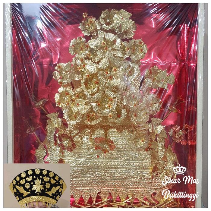 sunting pengantin solok, suntiang solok.