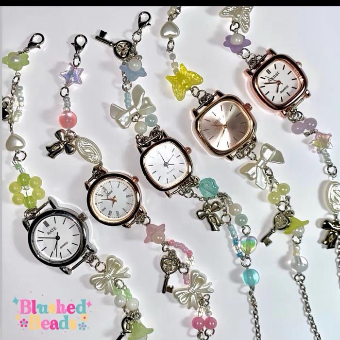 Gleam O’Clock | Custom jam manik manik | beads bracelet | gelang manik jam aesthetic lucu murah