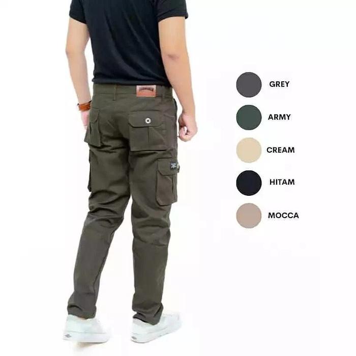 Celana cargo panjang pria kimpol celana panjang pria keren slimfit original keren