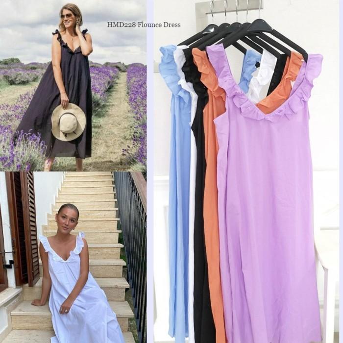 HM 228 FLOUNCE DRESS Wanita Branded