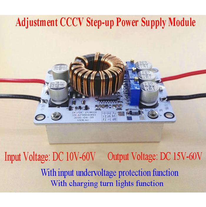 DC-DC 10-60V To 15-60V Boost Converter Adjustment CCCV Step-up Power