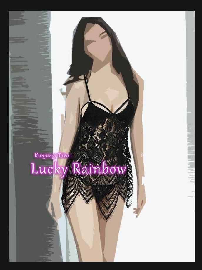 Lingerie Gaun Malam Seksi Daster Sensual Baju Hot Hitam 2654