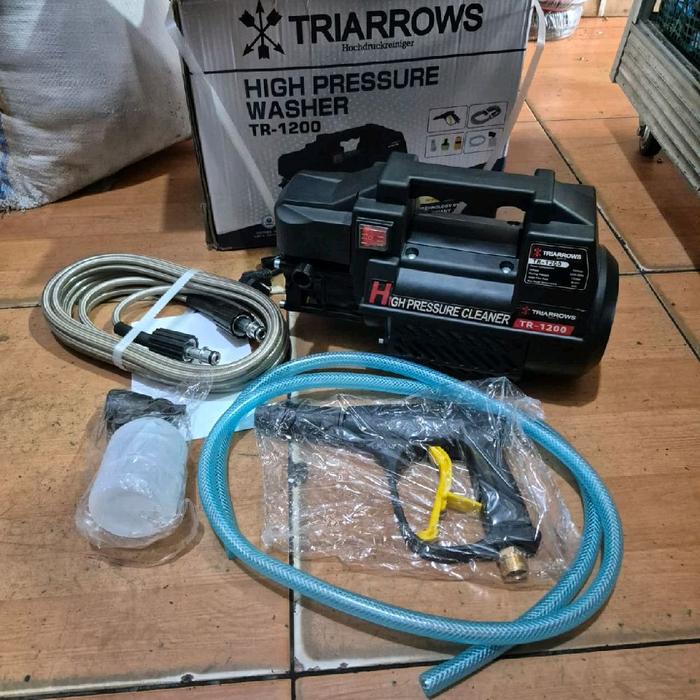 Triarrows Mesin Jet Cleaner TR-1200 Mesin Doorsmeer Listrik Mesin Cuci Mobil High Pressure Washer