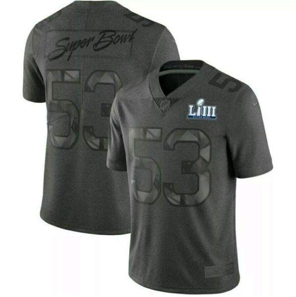 Men's Nike Gray Superbowl LIII Limited NFL Jersey