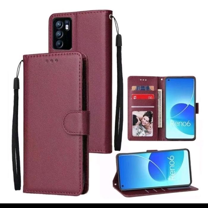 Flip Case Dompet For Oppo Reno 3 / Reno 3 Pro Ponsel Cover