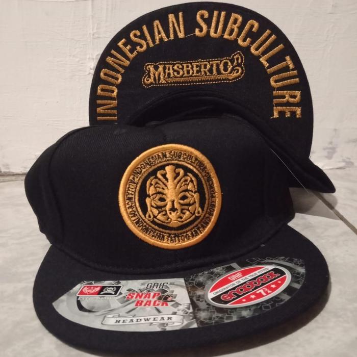 Topi Snapback & Trucker Distro pria wanita You&me Official Store logo Masberto bordir original bahan