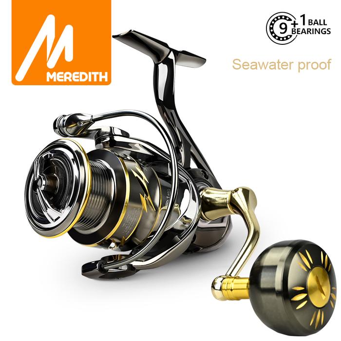 MEREDITH EZGO Anti-seawater corrosion treatment Spinning Fishing Reel