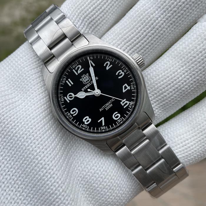 STEELDIVE SD1940M  39mm Men's Pilot Watch 200M Water Resistant