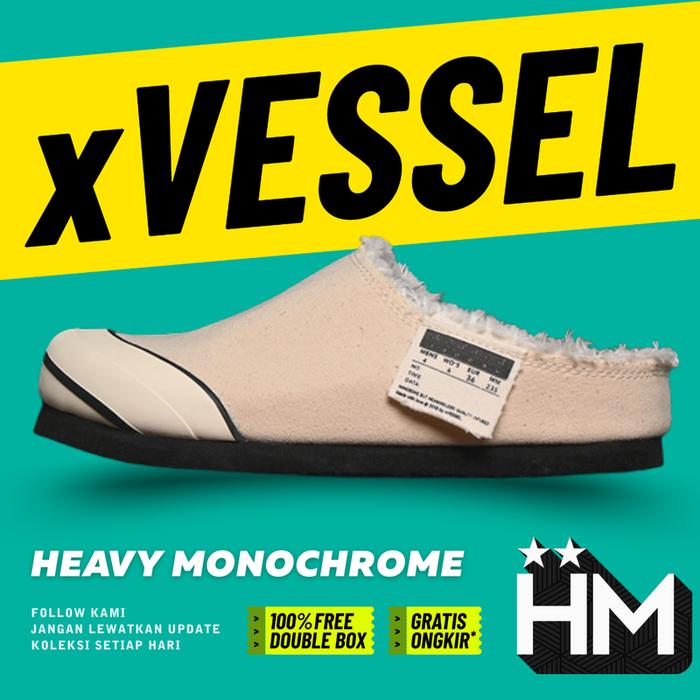 xVESSEL Cabin One Slip On Mule Beige (Size 35-45)