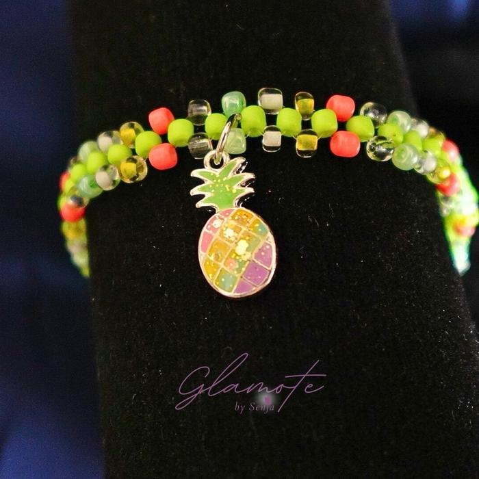Gelang Stabilo Nanas - Import Hongkong Quality - (De Arche 2) - Ukuran Unisex 17-18cm