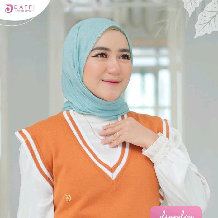 Daffi Hijab | Diandra series - Voal zafron - pasmina voal trendy kekinian