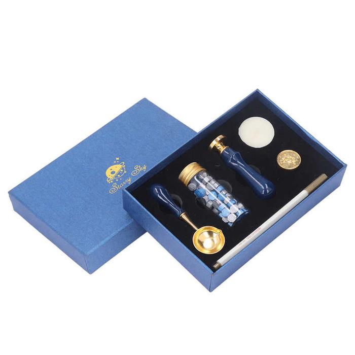 Wax Stamp Kit Exquisite Pattern Sealing Wax Letter Kit for Envelope