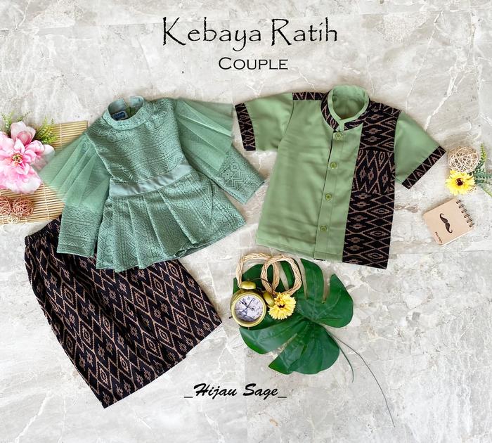 KEBAYA COUPLE ANAK/ KEBAYA RATIH/ KEMEJA ANAK / PAKAIAN ANAK-ANAK / BAJU SARIMBITAN