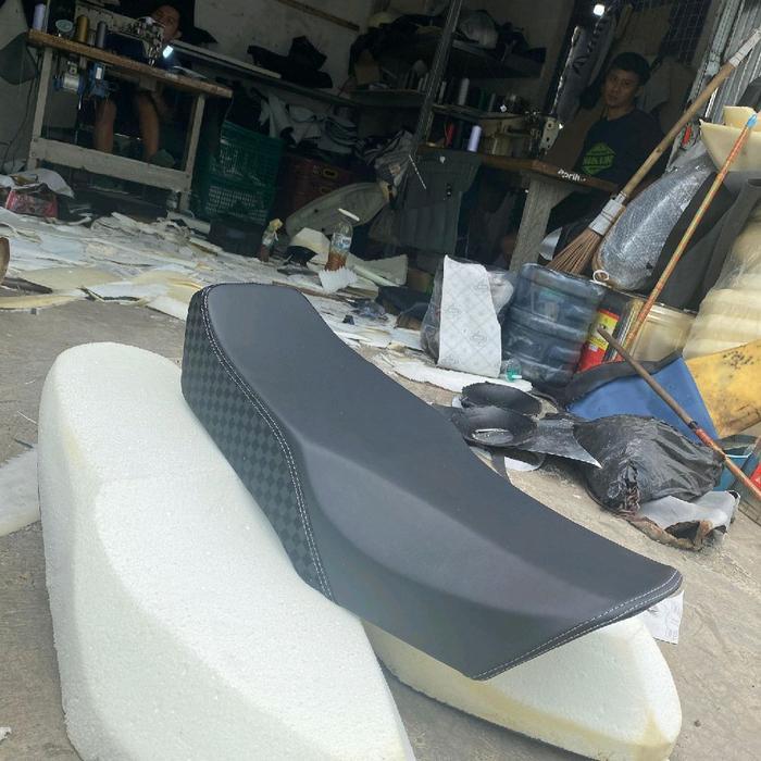 fullset jok motor RX KING papas paha perahu standar model jaitan samping bahan Mbtech Camaro mix cat