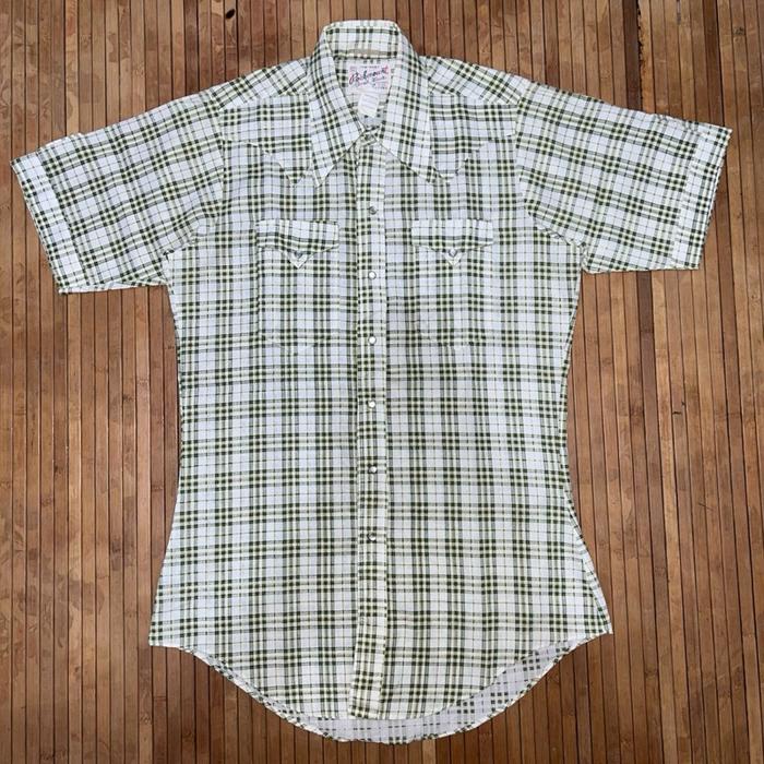 VINTAGE ROCKMOUNT SHORT SLEEVE RANCH WEAR SHORT SLEEVE WESTERN SHIRT orslow real mccoy