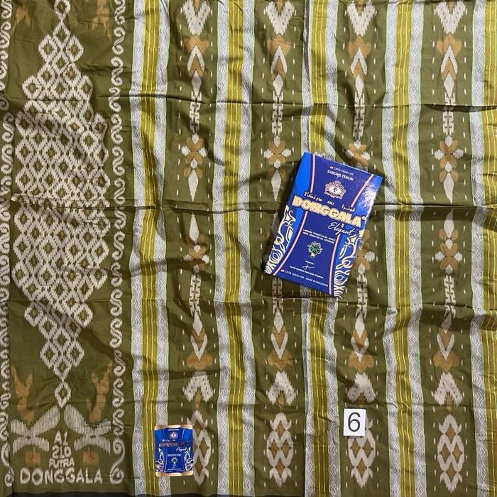 Terbaik Sarung Donggala Asli Songket Timbul Kembang Elegant Motif Sutra BHS Bahan Rayon Halus A1 210