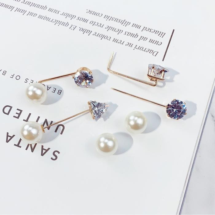 Julliette Brooch Jarum HIJAB PENITI TUSUK Bros Set Tusuk Mutiara Pin Tutup Import PREMIUM Aksesoris
