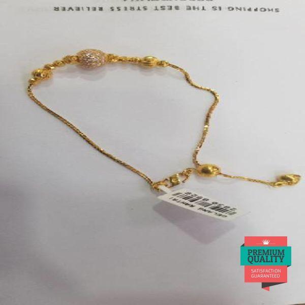 PROMO GELANG EMAS ASLI KADAE 875 MODEL SERUT 3 WARNA ELEGAN