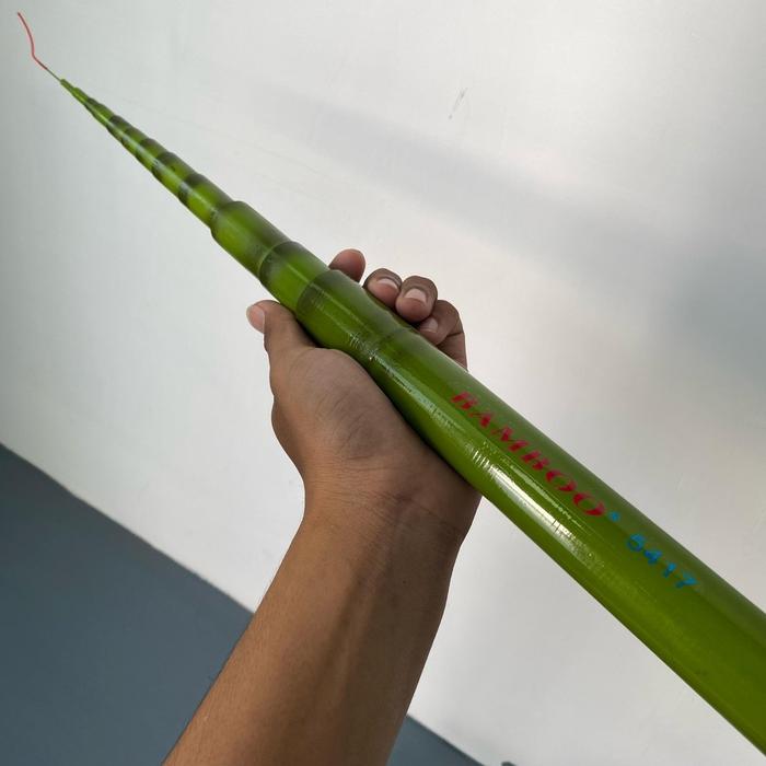 Tegek Bamboo Ruas Pendek Joran Pancing Fiber Spek Medium