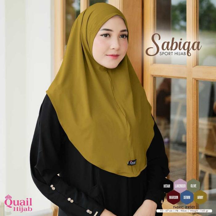 Sabiqa Sport Hijab Original Quail Hijab Sporty Quail Hijab Olahraga Quail Sabiqa Quail Hijab Olahrag