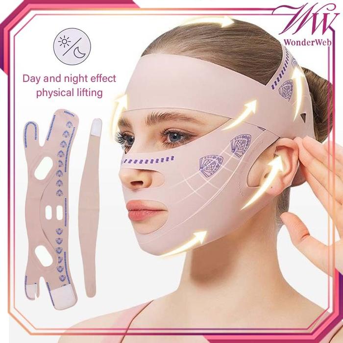 Sabuk Penirus Wajah V Shape Face Lifting Korset Wajah V Shape Korset Dagu Slim Face V Shape