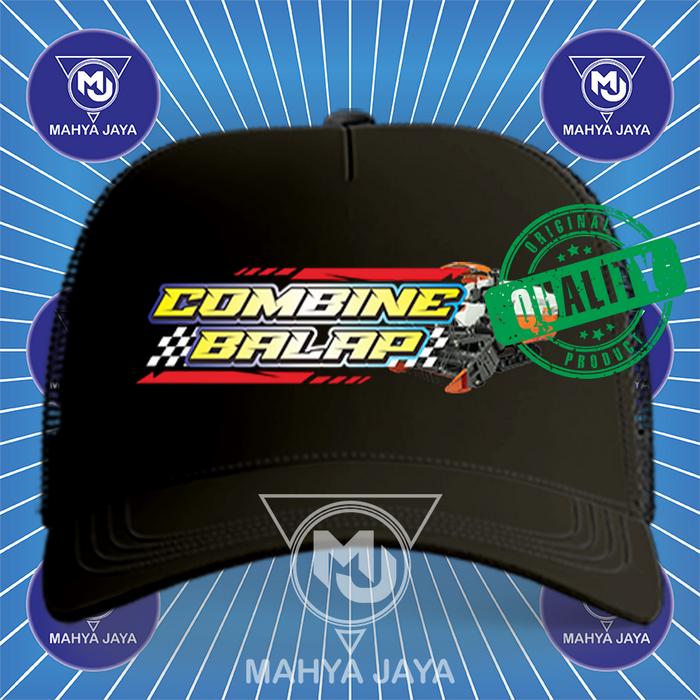 MAHYA JAYA TOPI COMBINE KUBOTA BALAP TRUCKER JARING PREMIUM Dewasa
